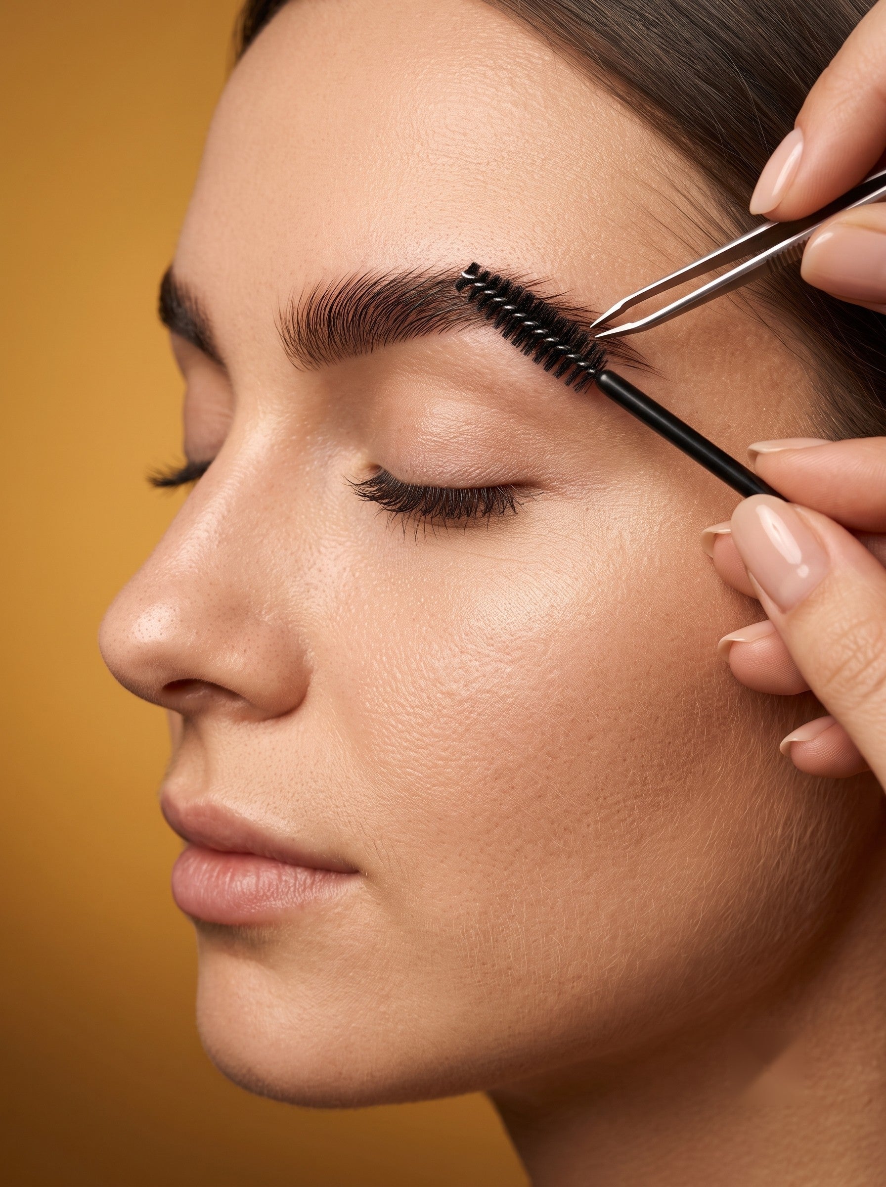 Diseño de cejas y pestañas con pinza STALEKS