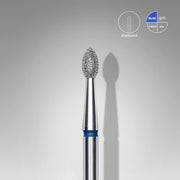 Fresa Gema aguda azul. Diámetro 2,5 mm, parte de trabajo 4mm (STALEKS)