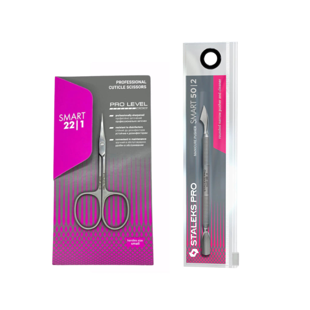 Kit Tijera Smart + Empujador Beauty & Care