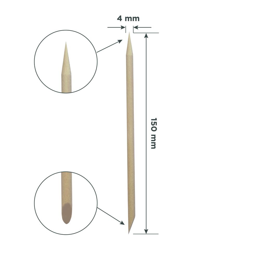 Palo naranja EXPERT madera 150 mm (10 uds.)