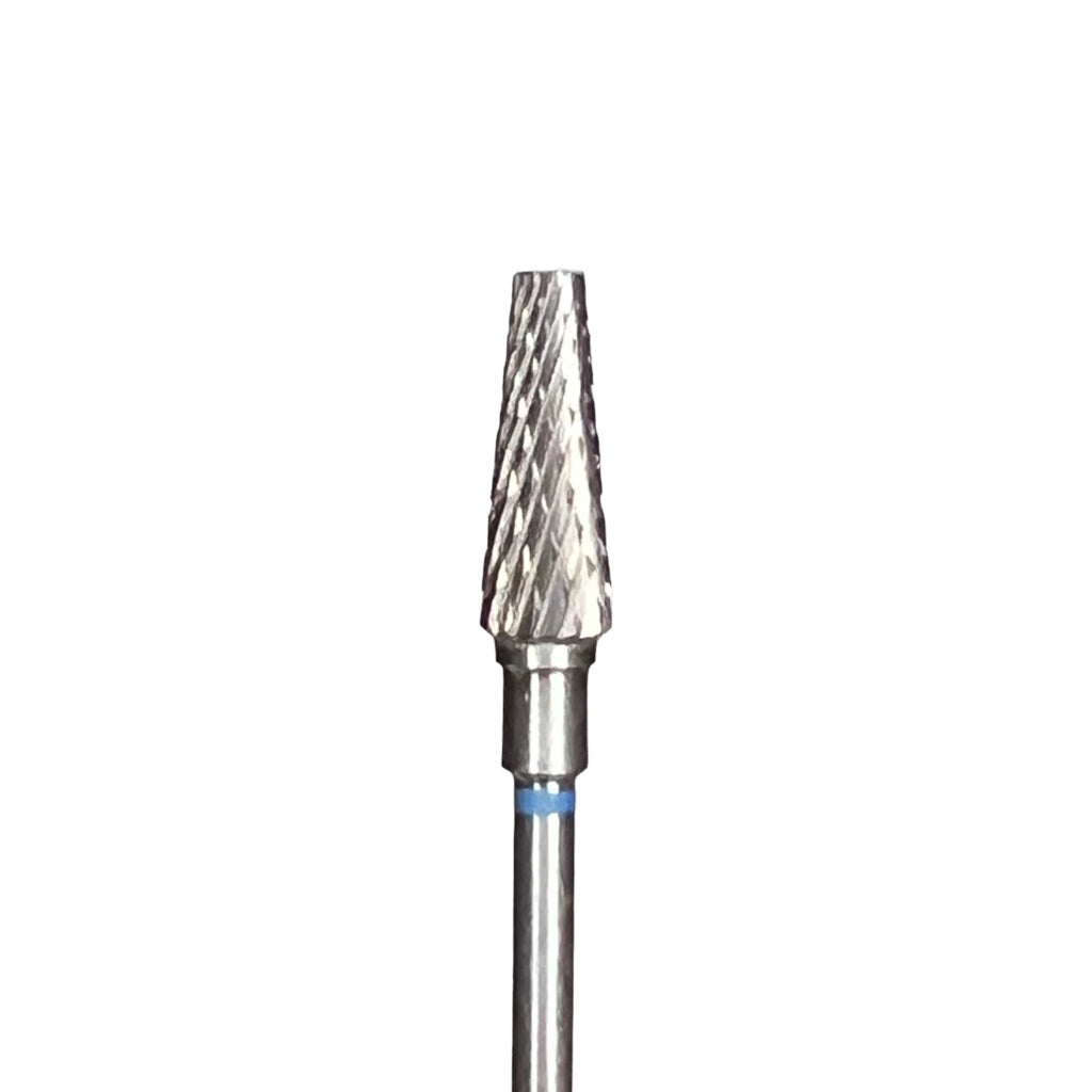 Fresa de carburo conica punta cortada cinta Azul (PCHELA)