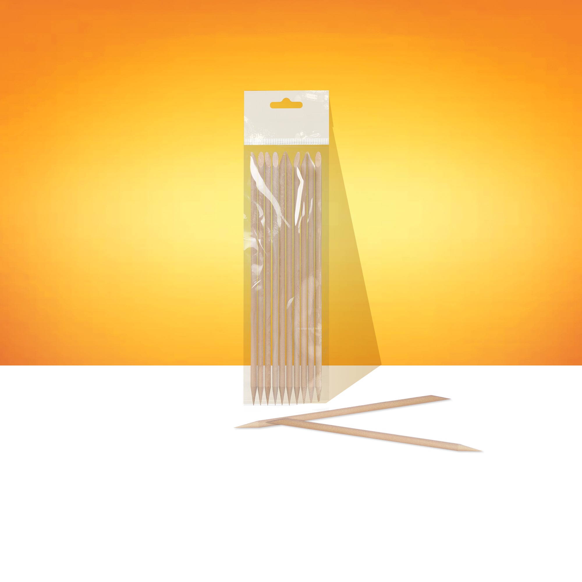 Palo naranja EXPERT madera 150 mm (10 uds.)