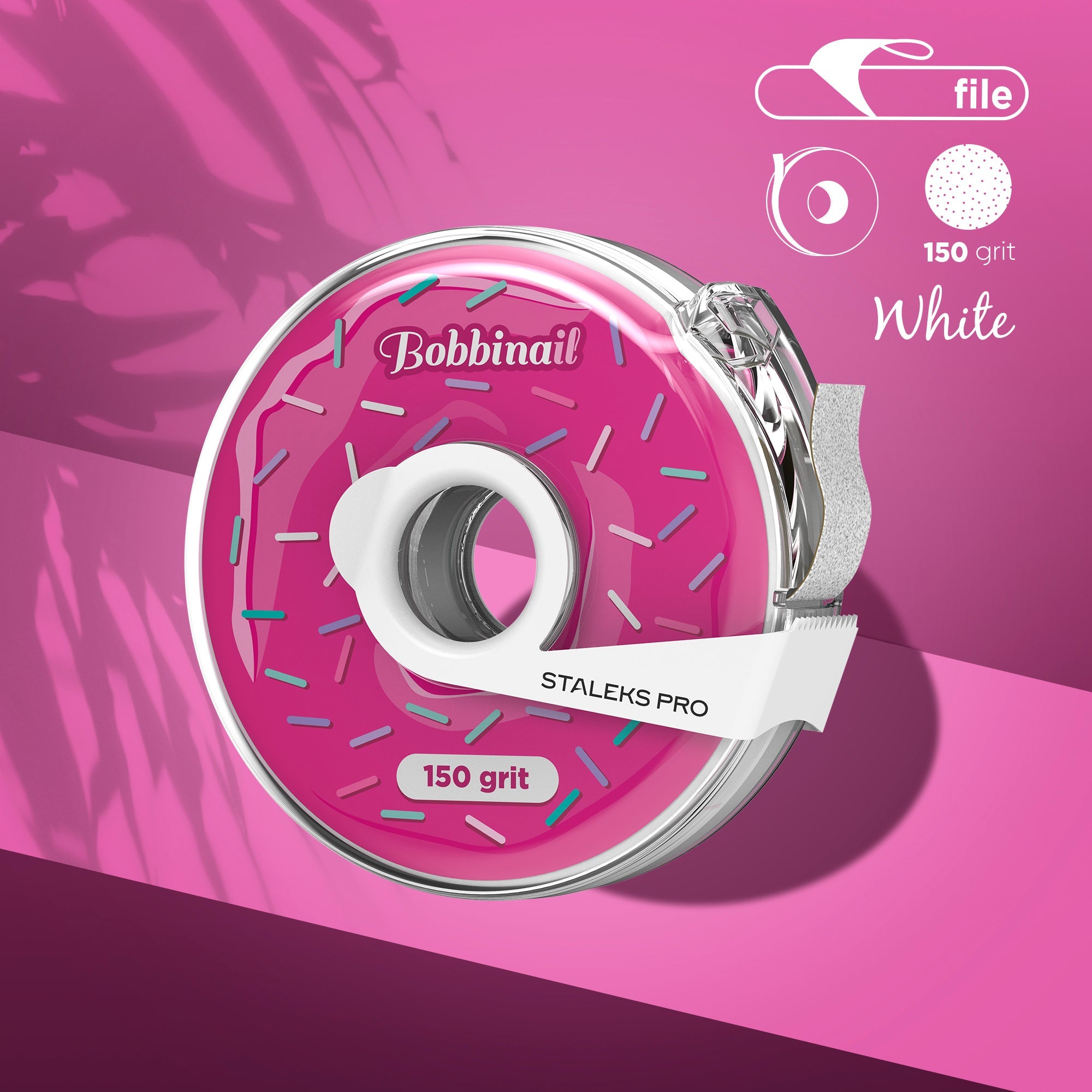 STALEKS EXPERT Donut Limas adhesivas para base recta, grano 150