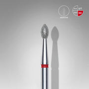 Fresa - Brote roja. Diámetro 2,5 mm, parte de trabajo 4,5 mm (STALEKS)