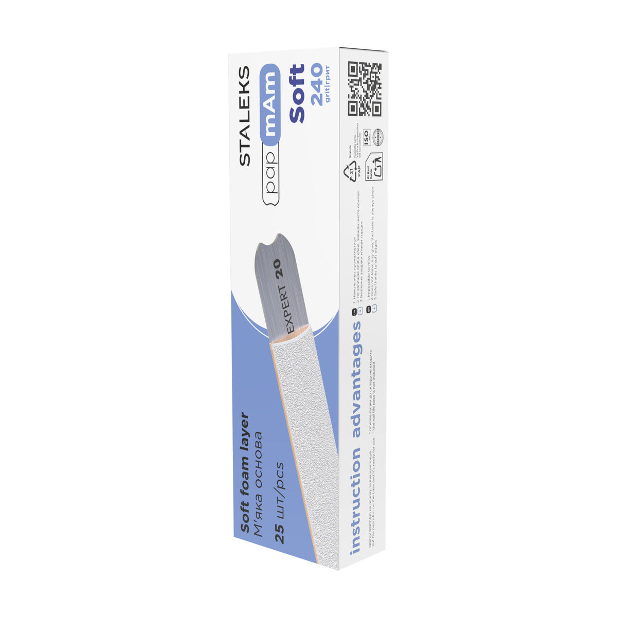 Limas Descartables papmAm Staleks Expert 20 — Grano 240 en su empaque original