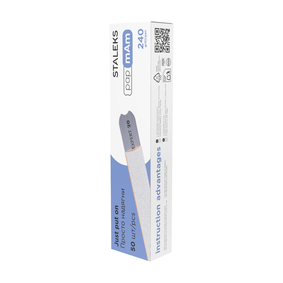 Limas Descartables papmAm Staleks Expert 22 — Grano 240 en su empaque original