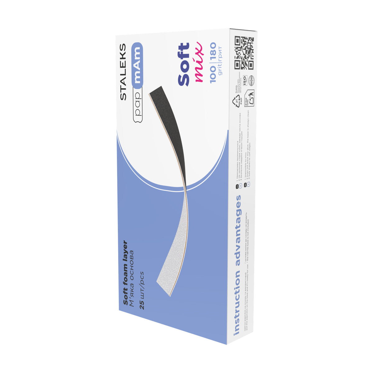 Limas Descartables papmAm Mix Staleks Expert 20 — Grano 100/180 en su empaque original