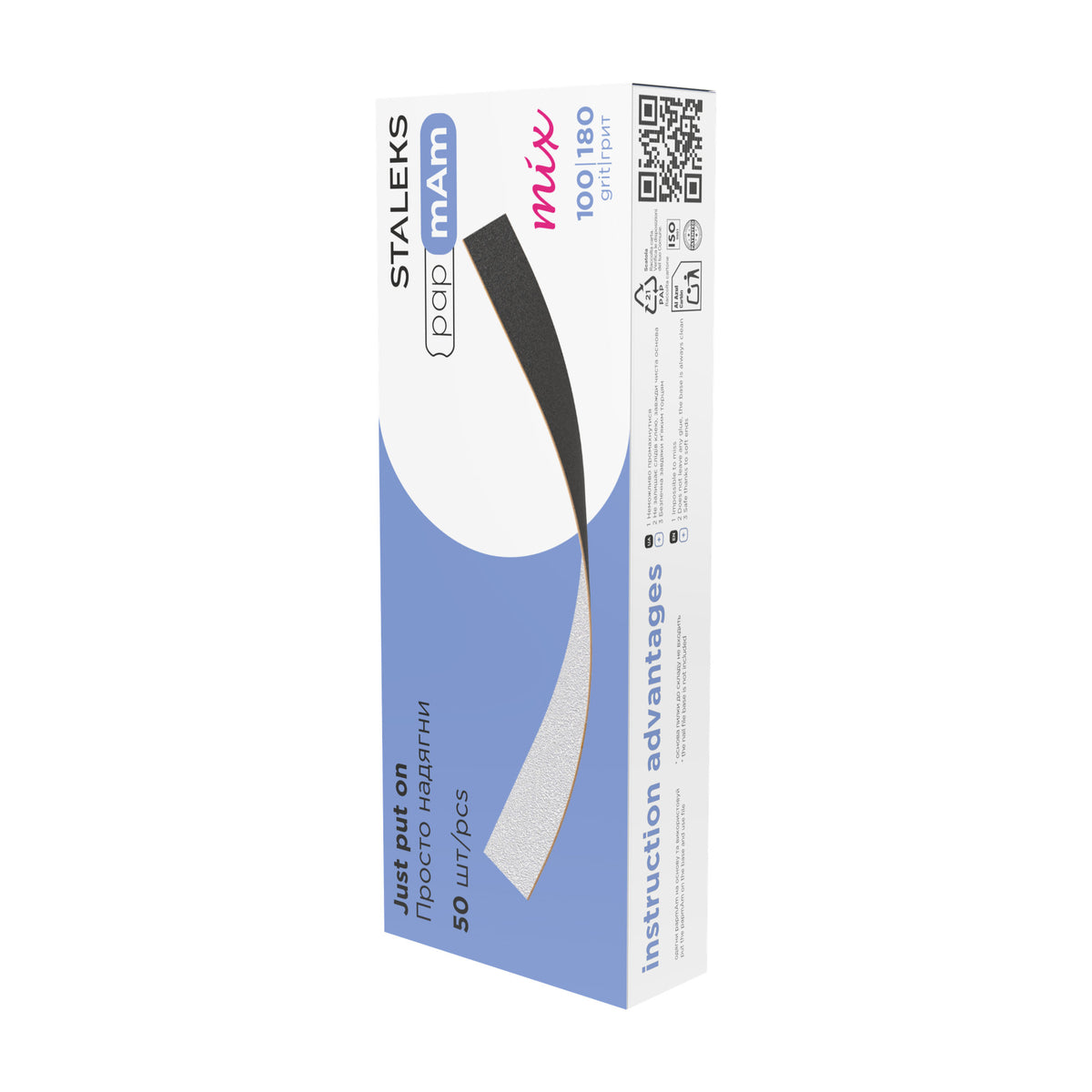 Limas Descartables papmAm Mix Staleks Expert 22 — Grano 100/180 en su empaque original