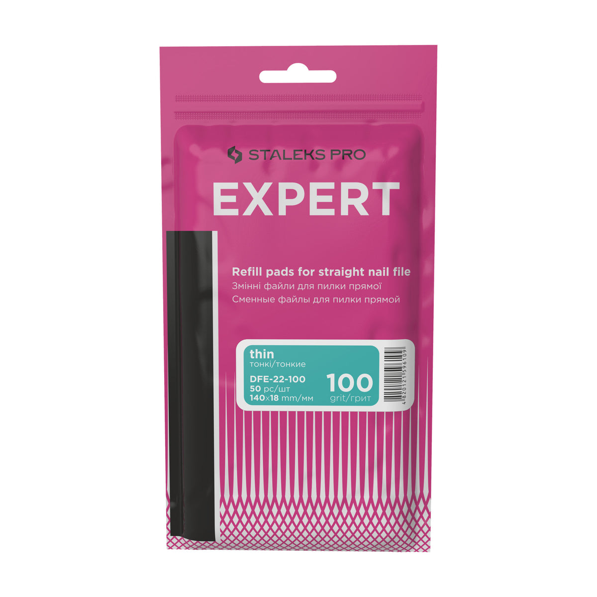 Limas Descartables Rectas Finas Staleks Expert 22 — Grano 100
