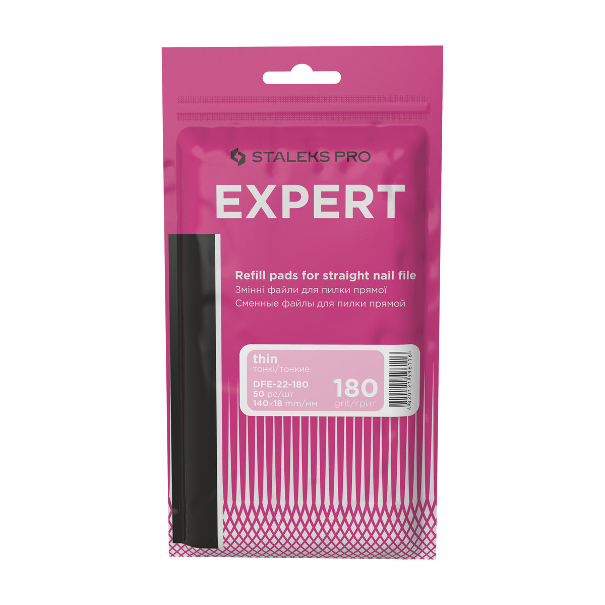 Limas Descartables Rectas Finas Staleks Expert 22 — Grano 180