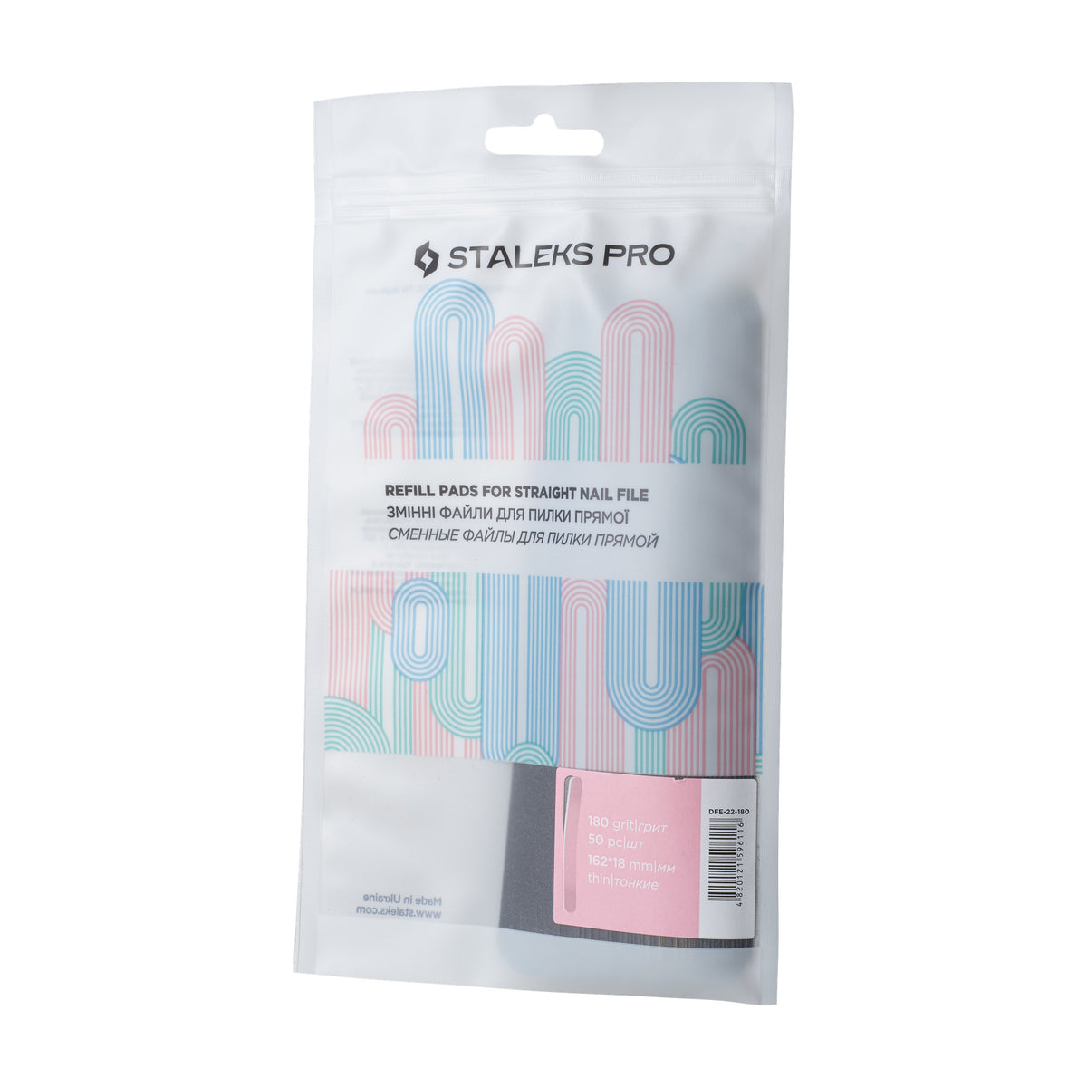 Limas Descartables Rectas Finas Staleks Expert 22 — Grano 180 — presentación
