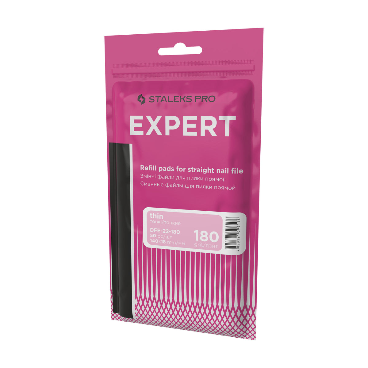 Limas Descartables Rectas Finas Staleks Expert 22 — Grano 180 — presentación (3)