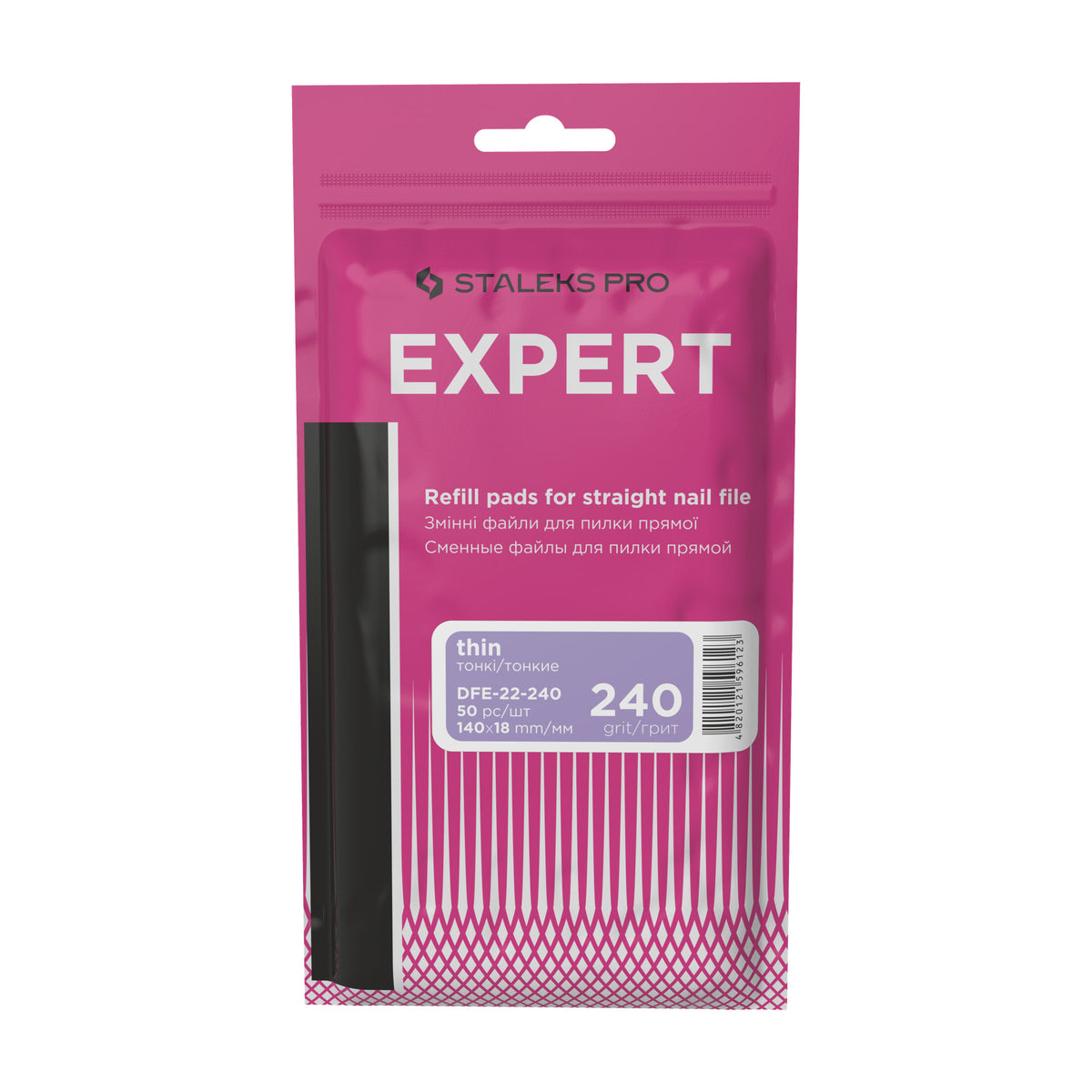 Limas Descartables Rectas Finas Staleks Expert 22 — Grano 240