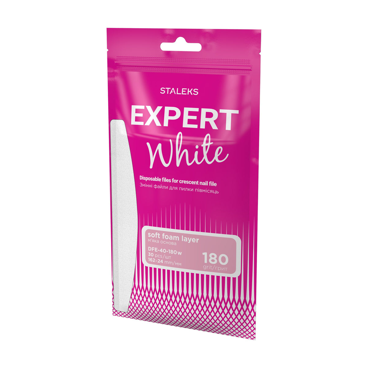 Limas Descartables Media Luna Staleks Expert 40 — Grano 180 en su empaque original