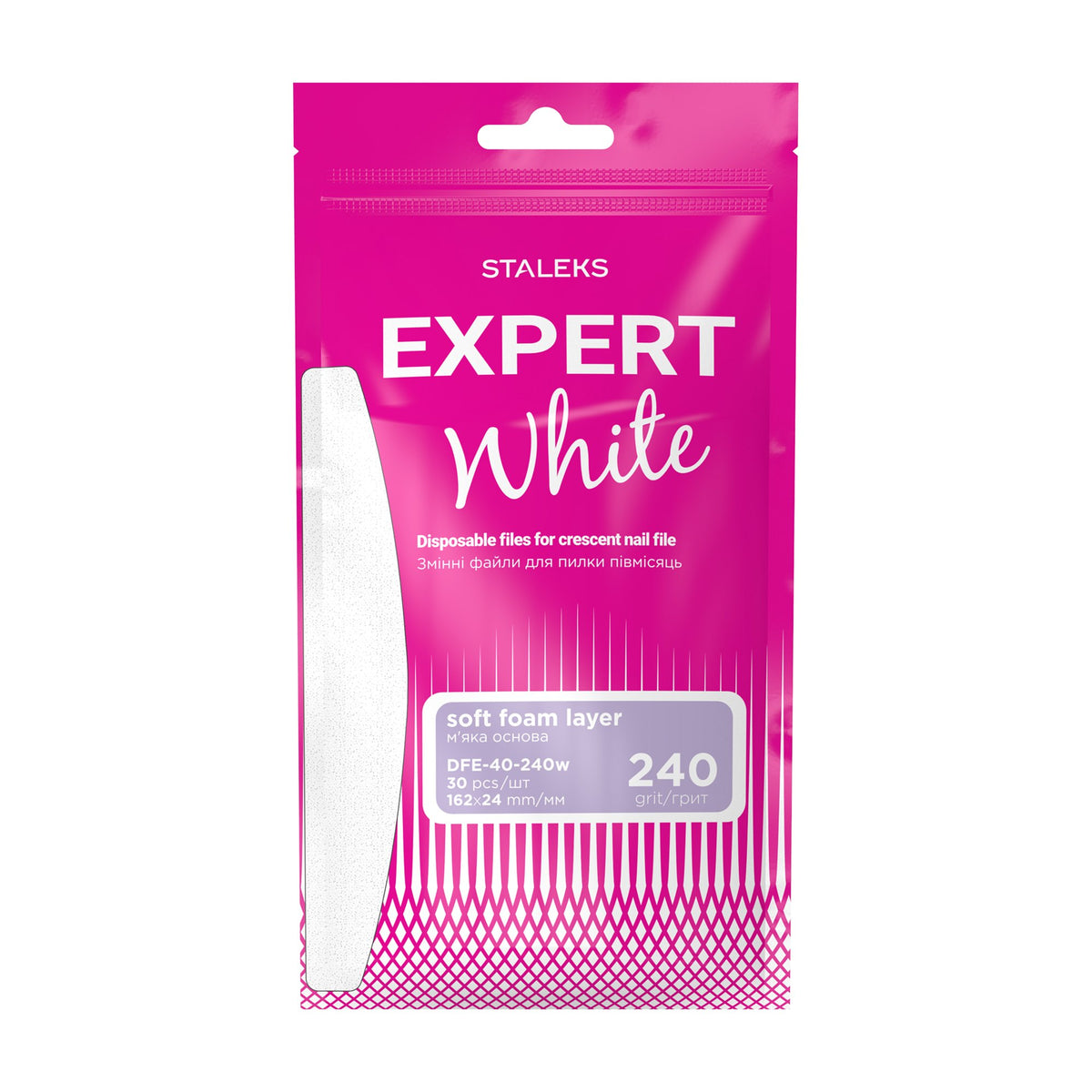 Limas Descartables Media Luna Staleks Expert 40 — Grano 240