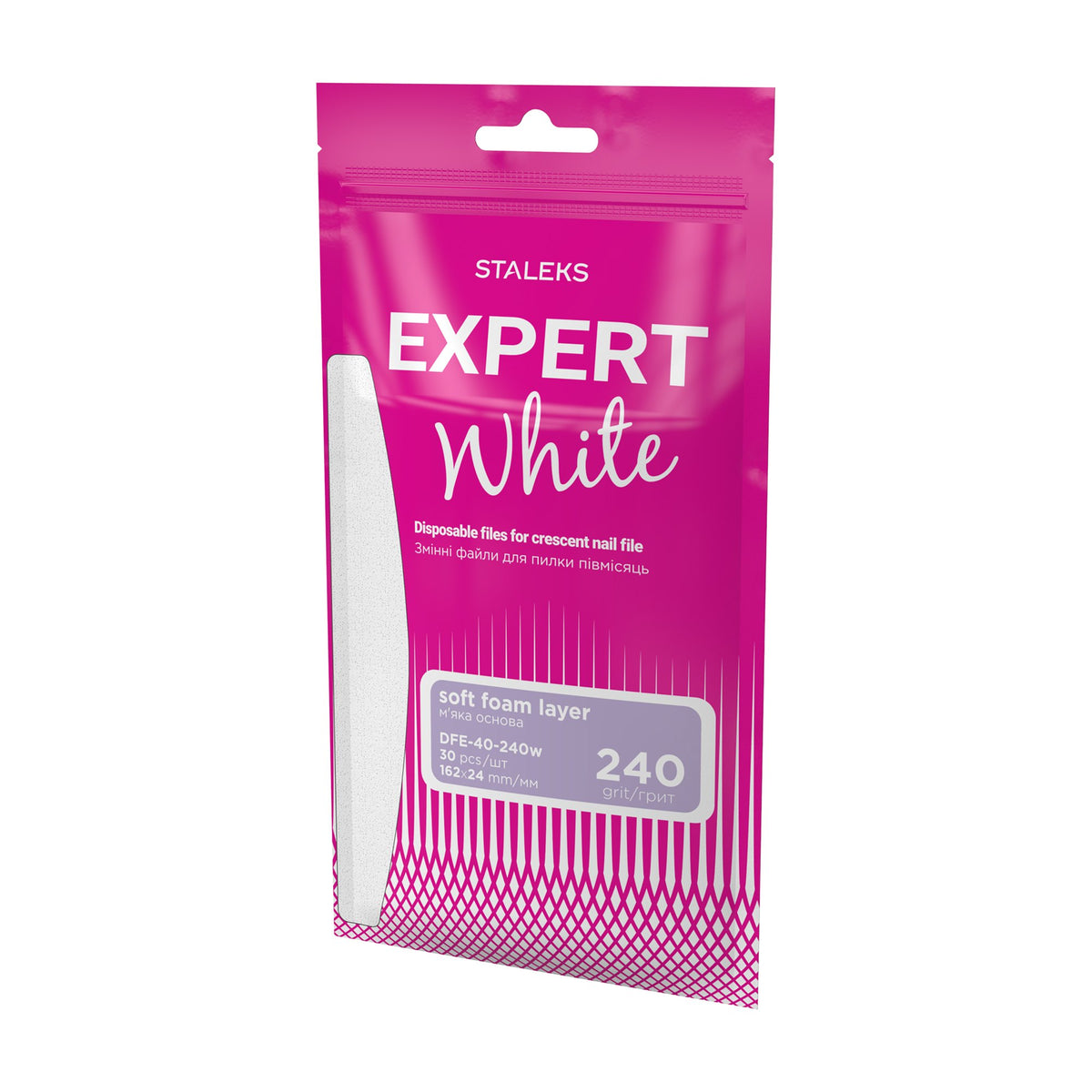Limas Descartables Media Luna Staleks Expert 40 — Grano 240 en su empaque original