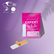 Limas blancas desechables para uñas cortas (lima abrasiva) EXPERT 51 grano 180 (10 uds.)