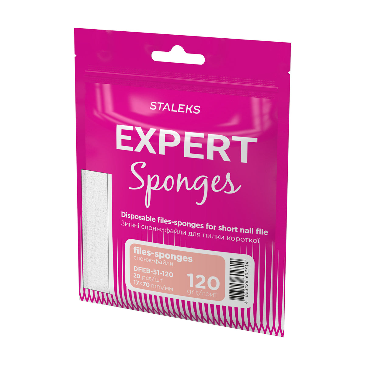 Limas Esponja Descartables Staleks Expert 51 — Grano 120 — presentación