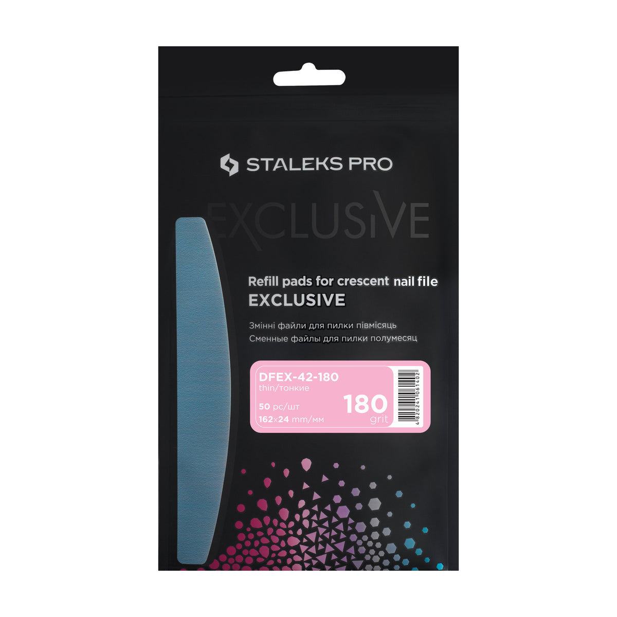 Limas Descartables Media Luna Staleks Exclusive 42 — Grano 180