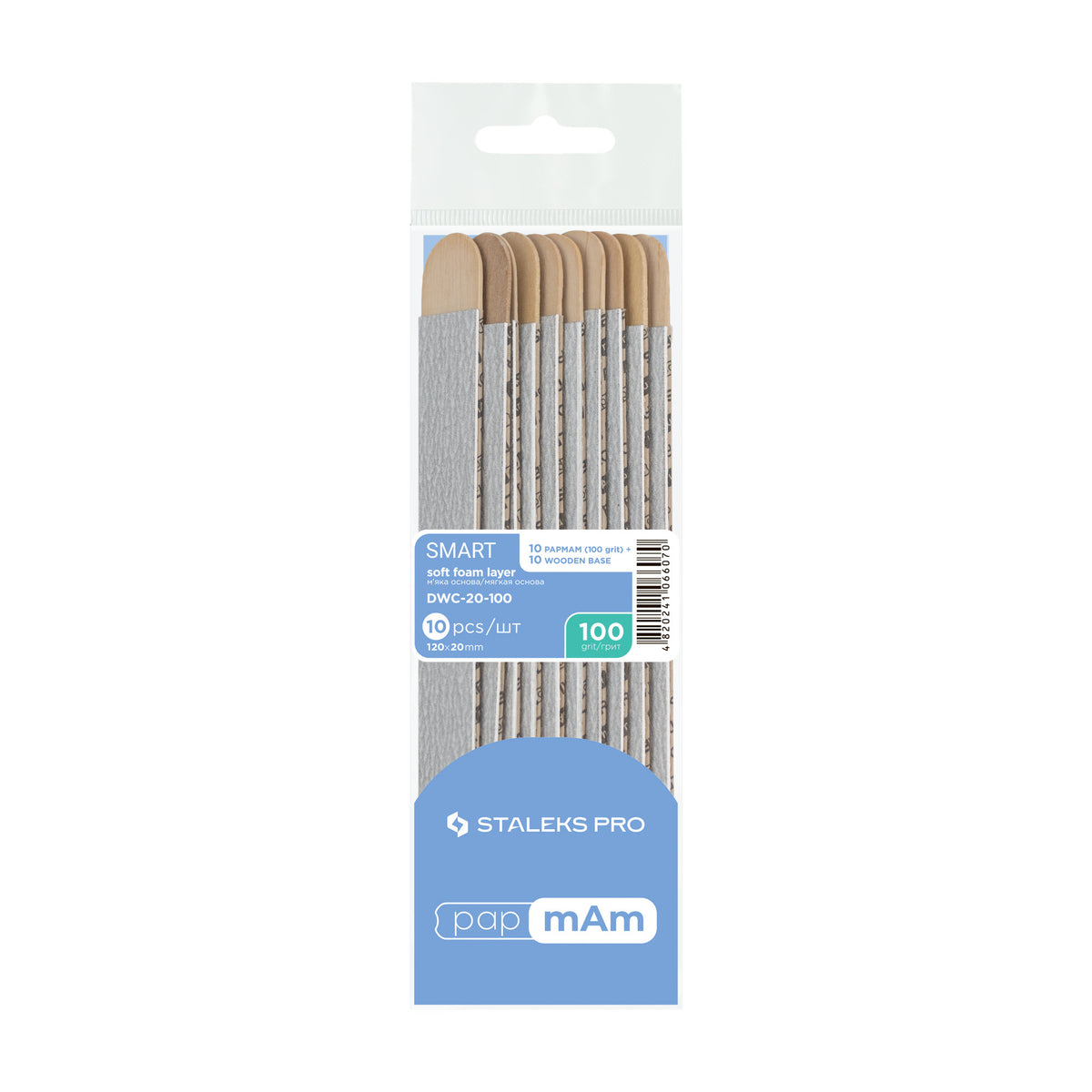 Limas Descartables papmAm Madera Staleks Smart 20 — Grano 100