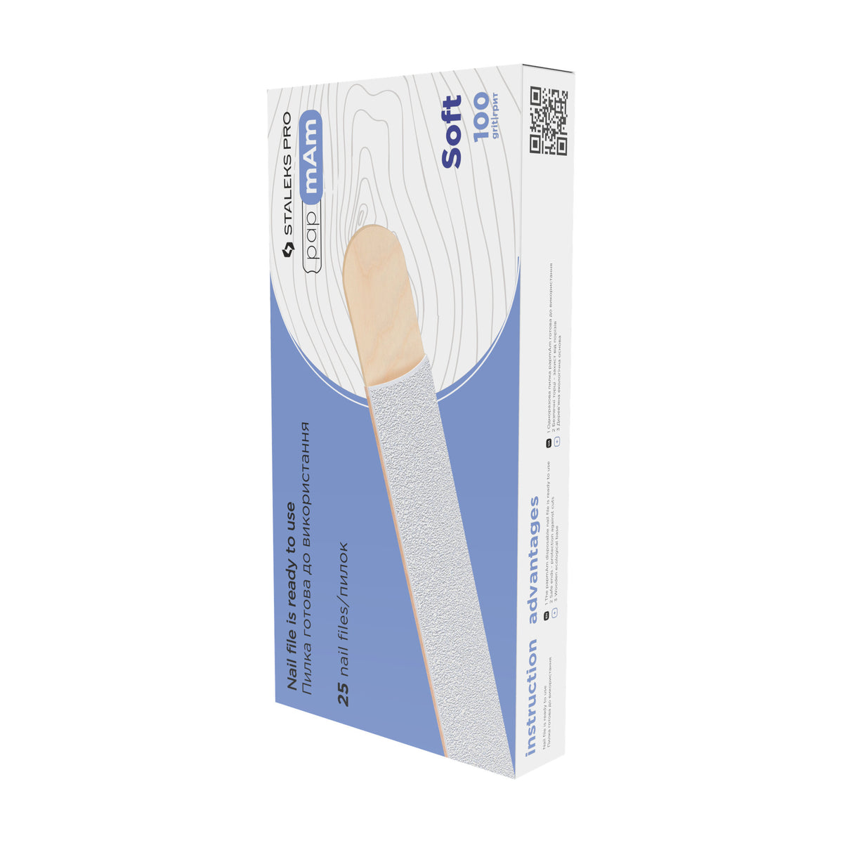 Limas Descartables papmAm Madera Staleks Expert 20 — Pack de 25