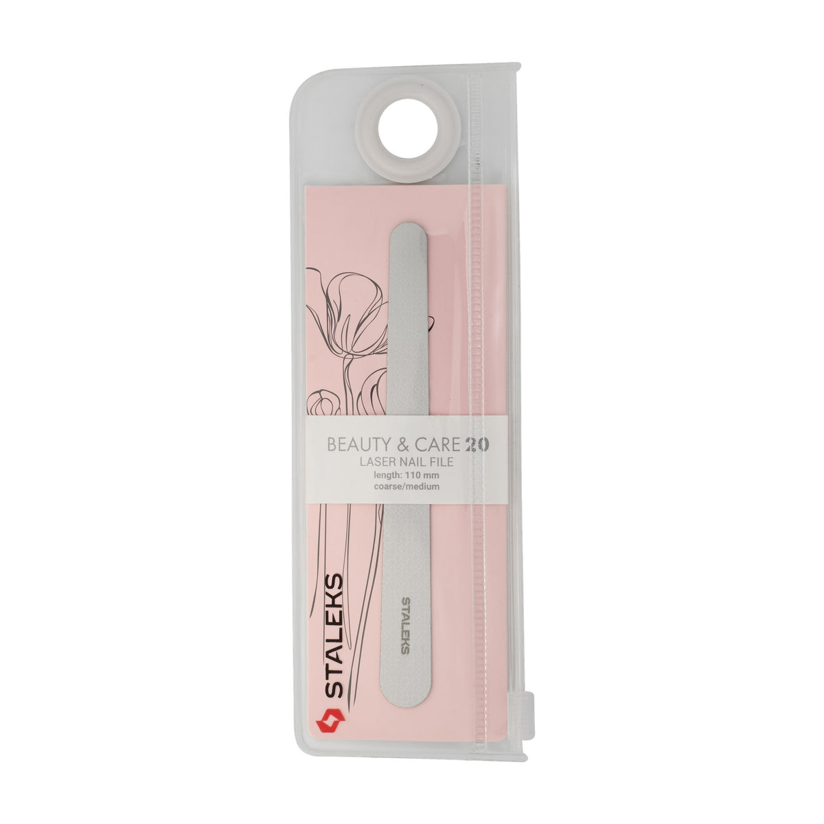 Lima Láser Staleks Beauty & Care 20 — 110 mm en su empaque original