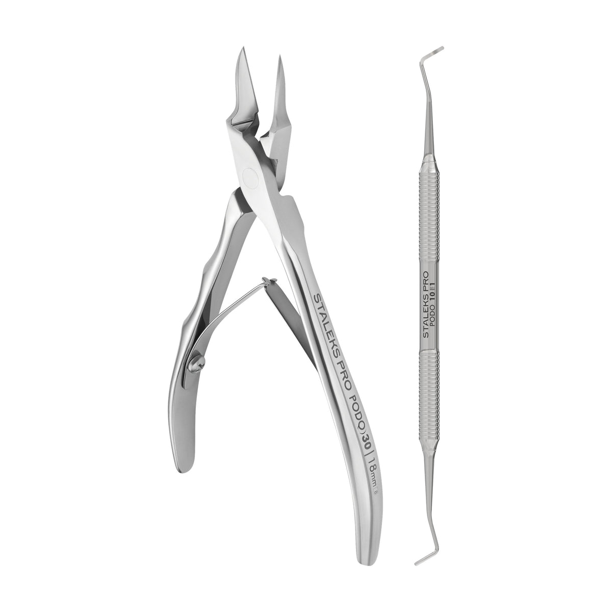 Kit Podo Pro — Alicate PODO 30/18 + Cureta PODO 10/1