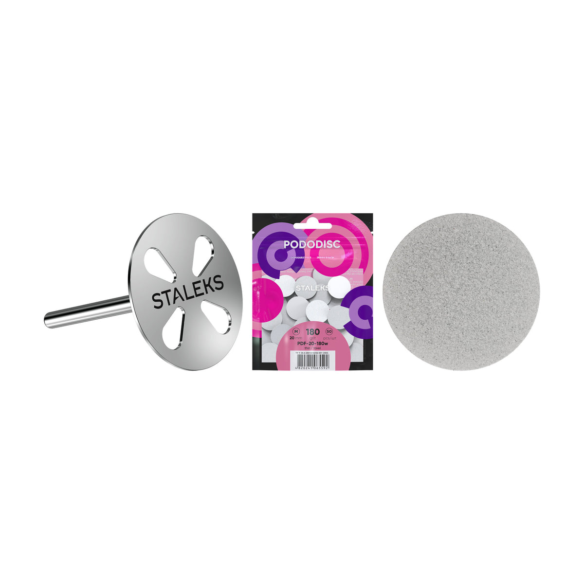 Kit Pododisc M Completo (disco + limas + esponjas) — vista completa (3)