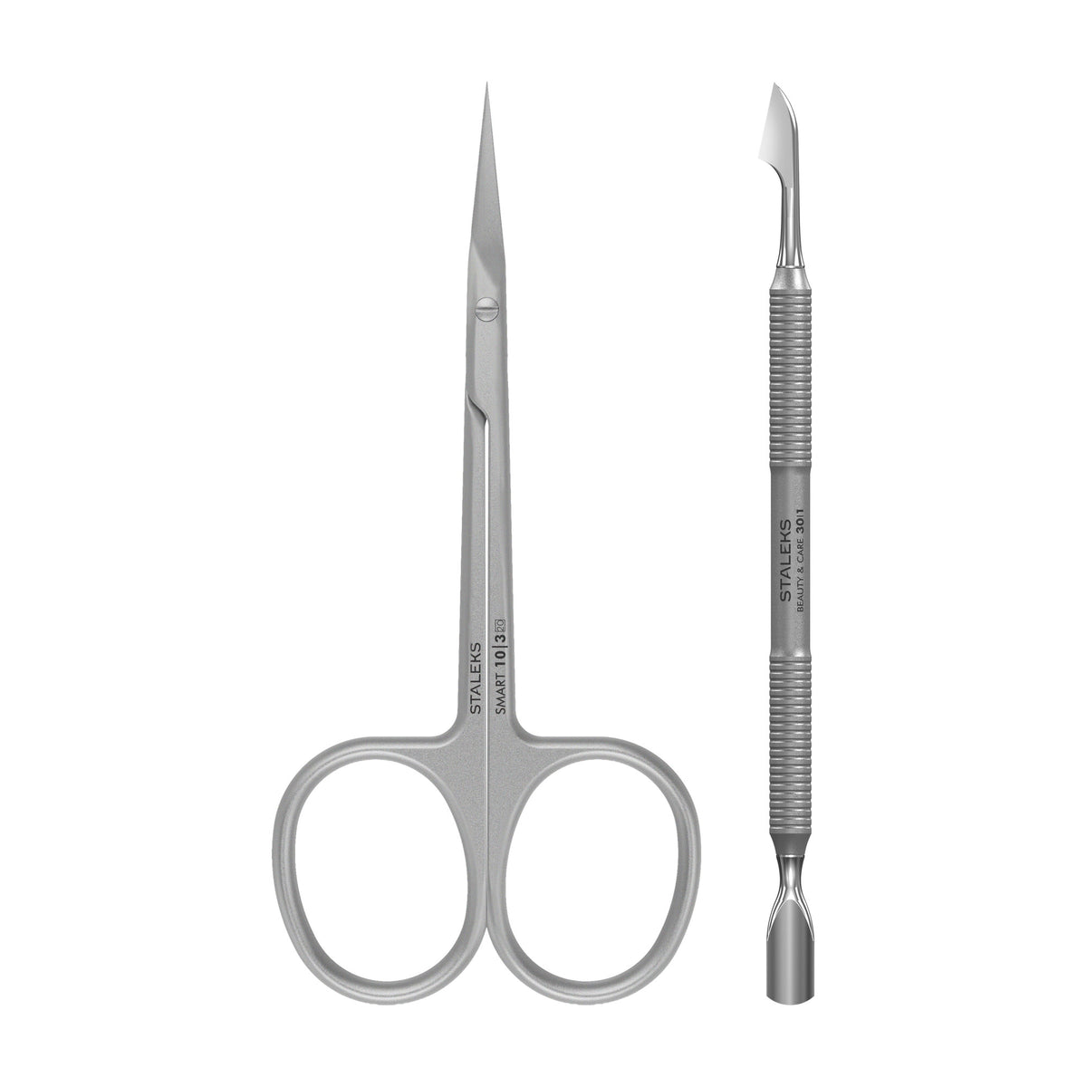 Kit Tijera Smart + Empujador Beauty & Care — vista completa