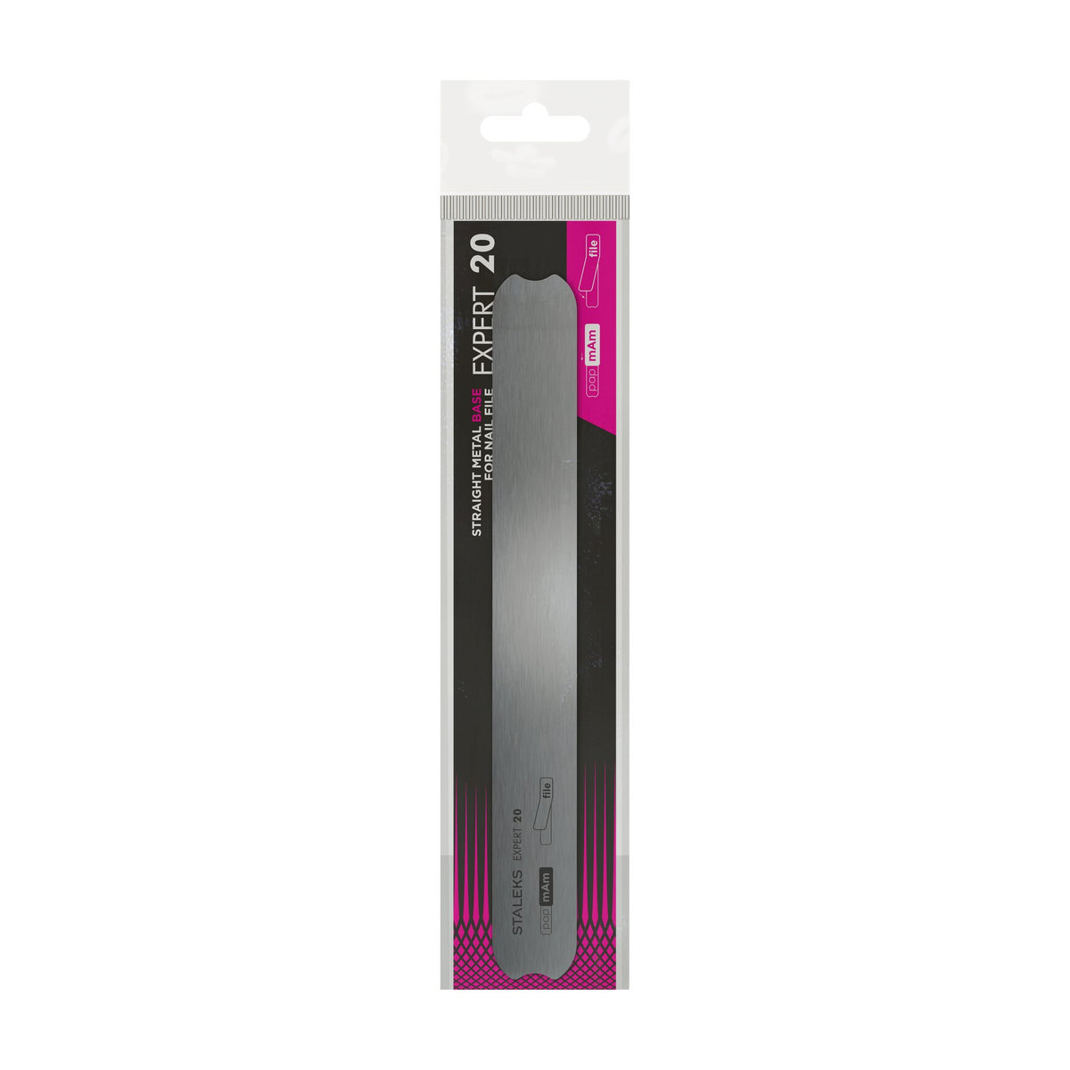 Base Metálica Recta Staleks Expert 20 — 162 mm en su empaque original