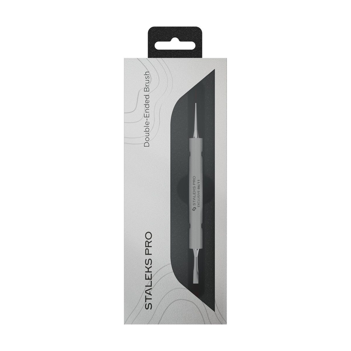 Pincel Doble para Gel y Liner Staleks Exclusive 06/11 en su empaque original
