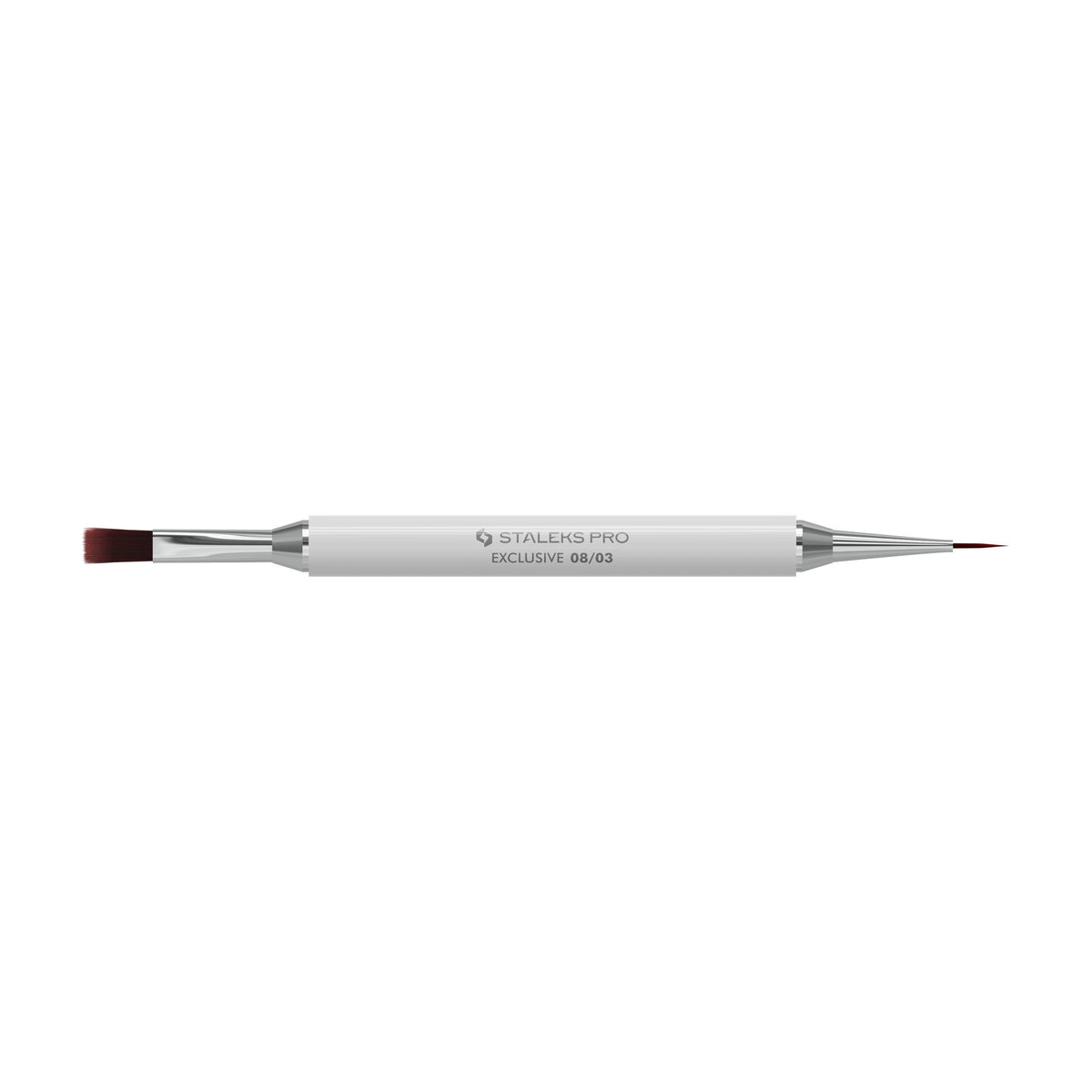 Pincel Doble para Gel y Liner Staleks Exclusive 08/03