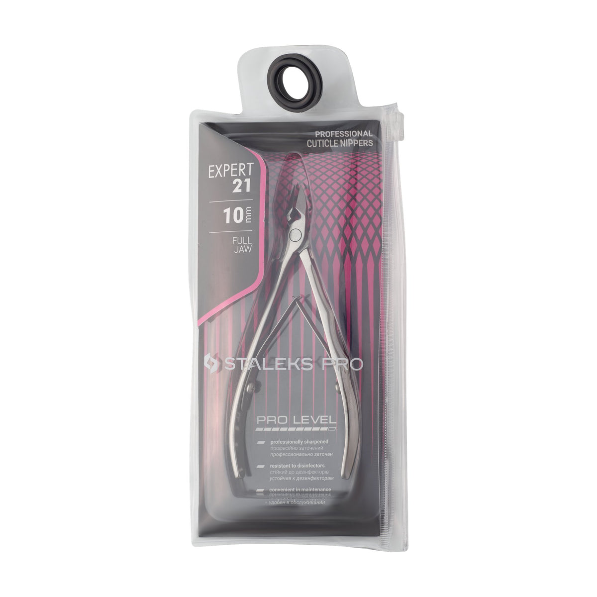 Alicate para Cutícula Staleks Expert 21 — Hoja 10 mm en su empaque original
