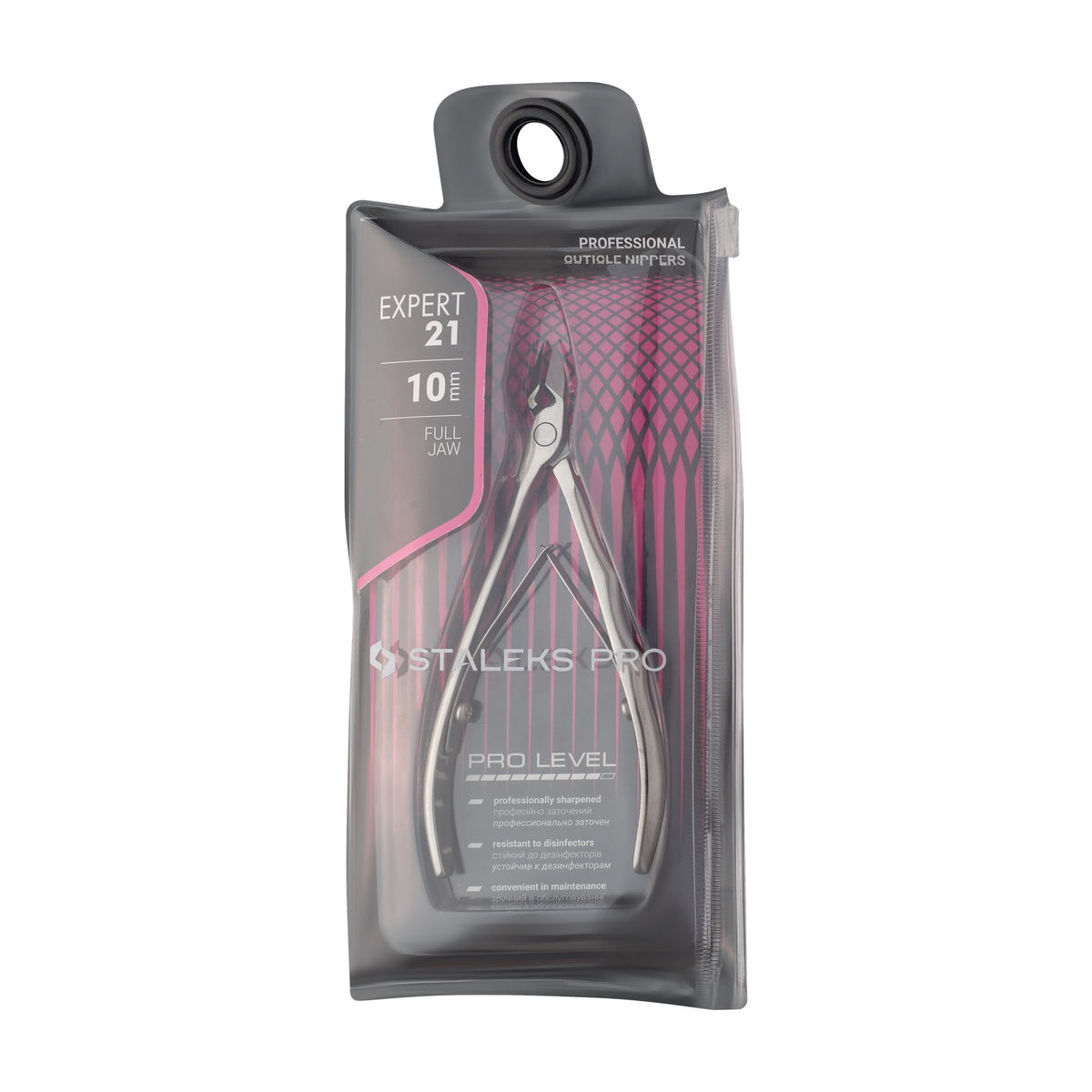 Alicate para Cutícula Staleks Expert 21 — Hoja 10 mm en su empaque original (3)