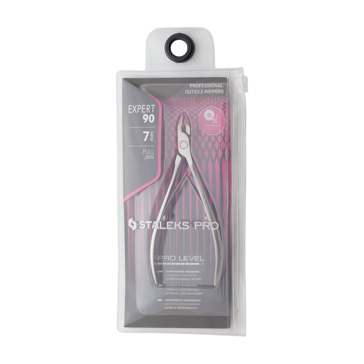Alicate para Cutícula Staleks Expert 90 — Hoja 7 mm en su empaque original