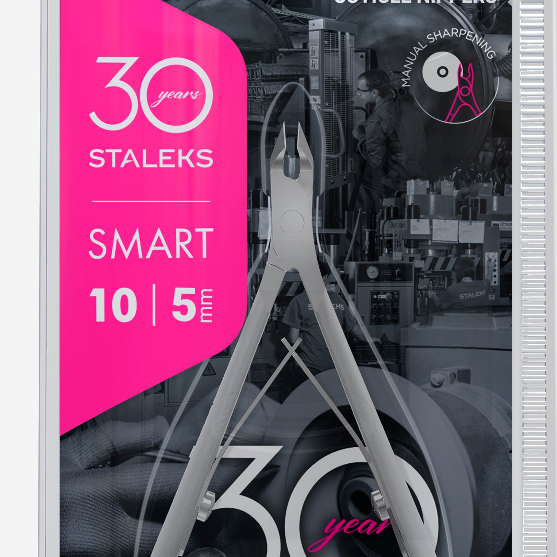 STALEKS SMART 10 Professional cuticle nippers, 5 mm | 30 Years Limited Edition