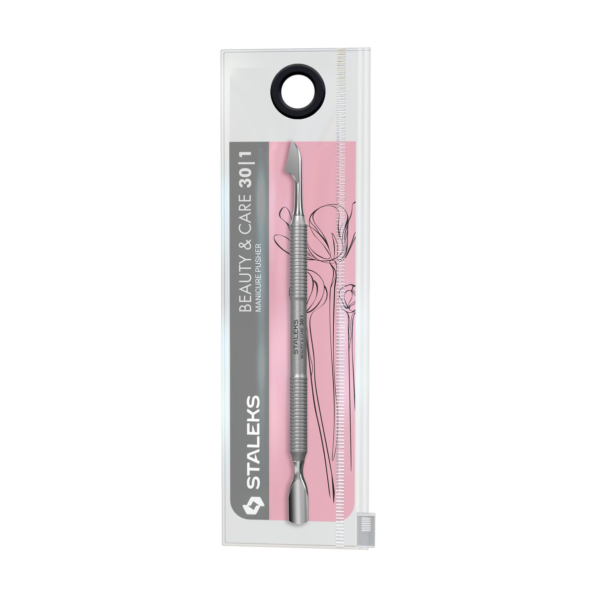 Repujador Estrecho con Limpiador Staleks Beauty & Care 30 Tipo 1 en su empaque original