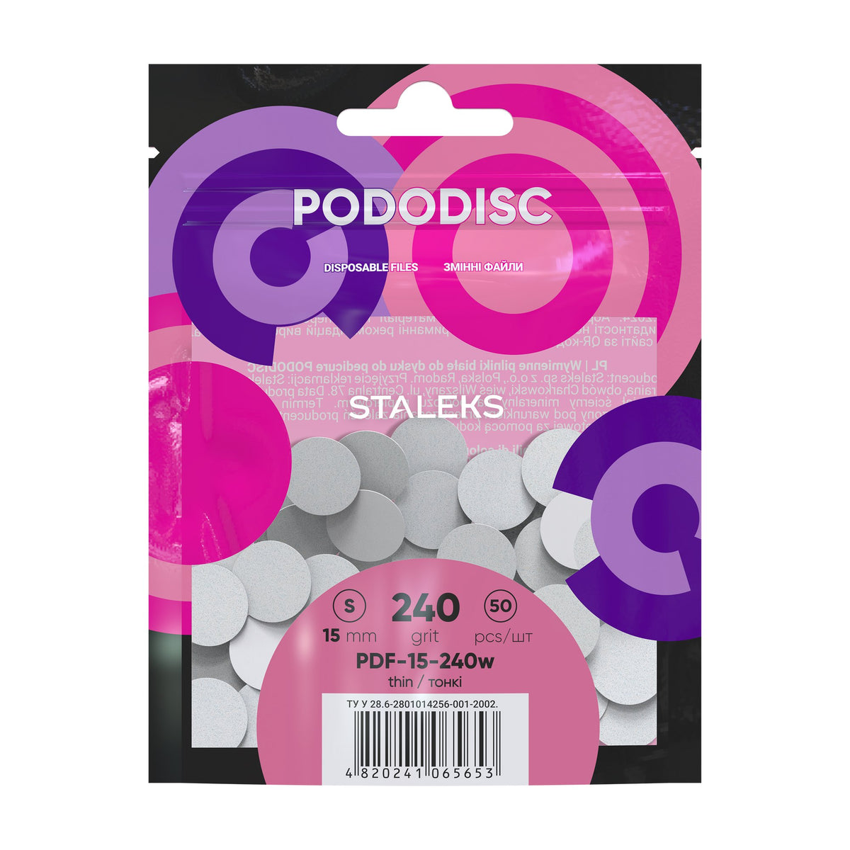 Limas Descartables Pododisco S Staleks Expert — Grano 240