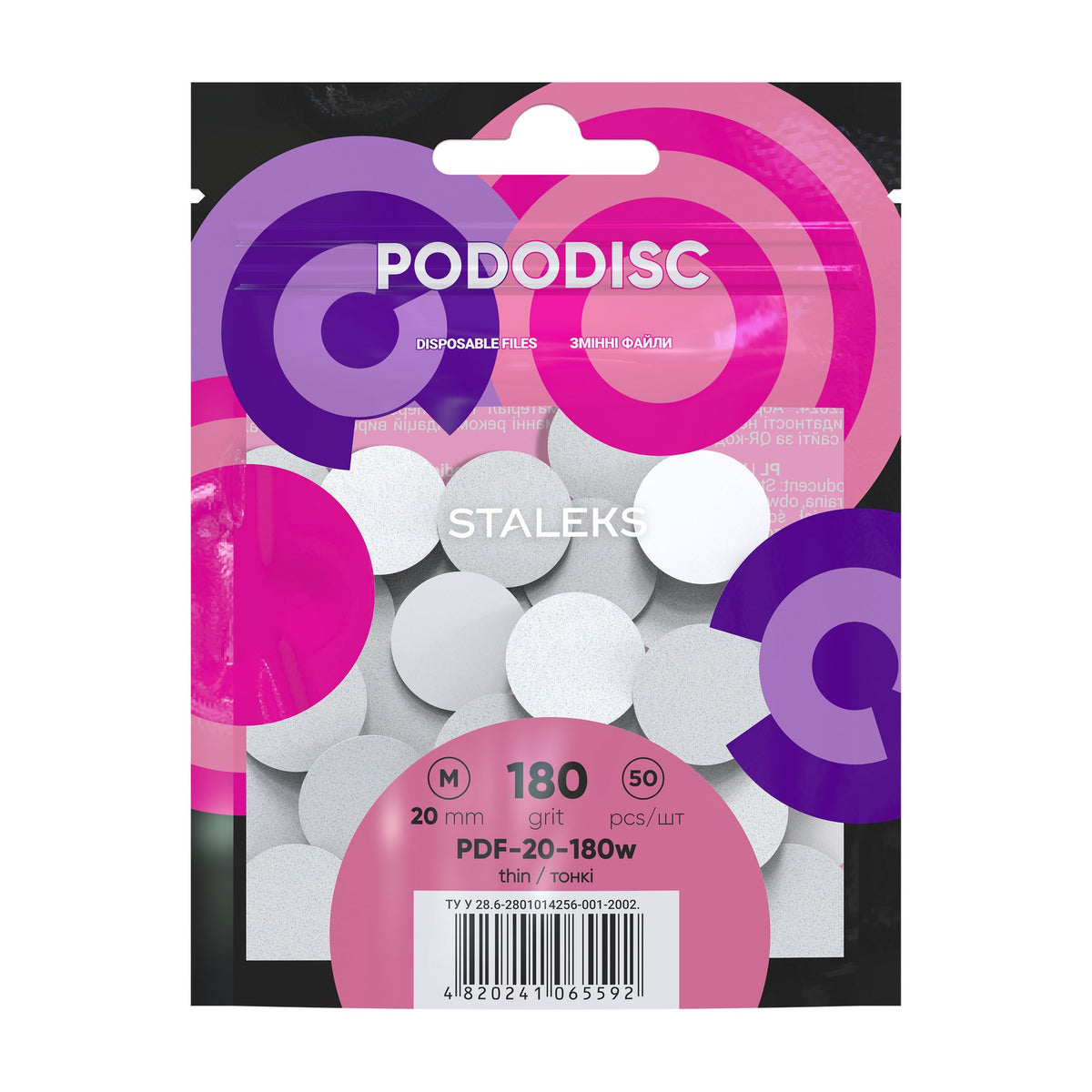 Limas Descartables Pododisco M Staleks Expert — Grano 180