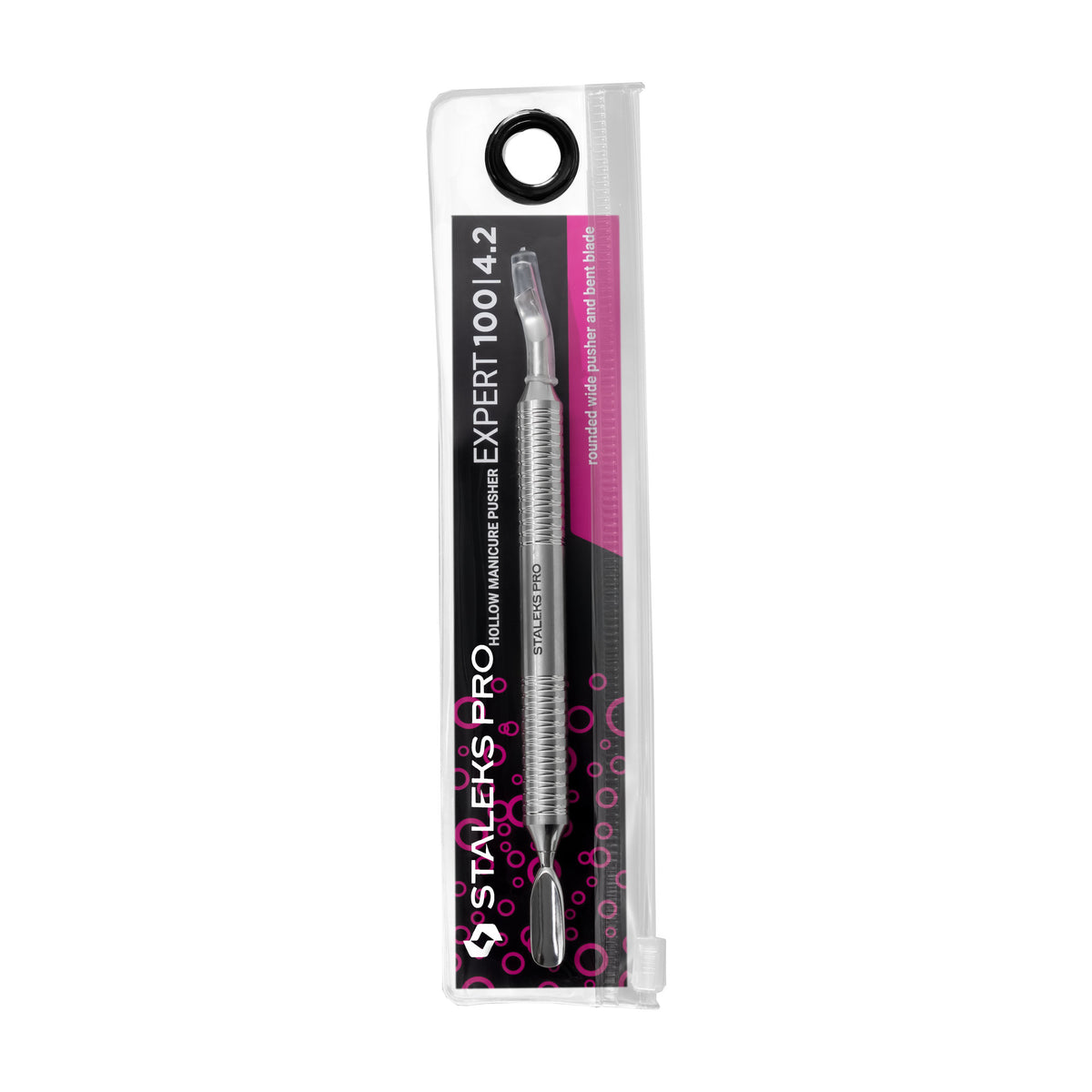 Repujador Hueco con Paleta Curva Staleks Expert 100 Tipo 4.2 en su empaque original
