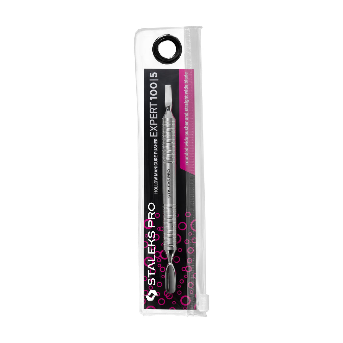 Repujador Hueco con Paleta Recta Staleks Expert 100 Tipo 5 en su empaque original