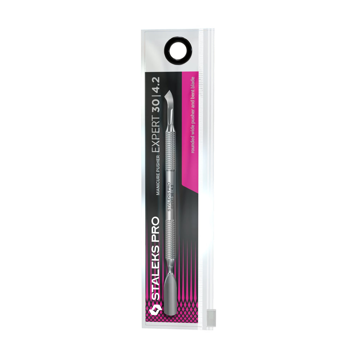 Repujador Ancho y Paleta Curva Staleks Expert 30 Tipo 4.2 en su empaque original