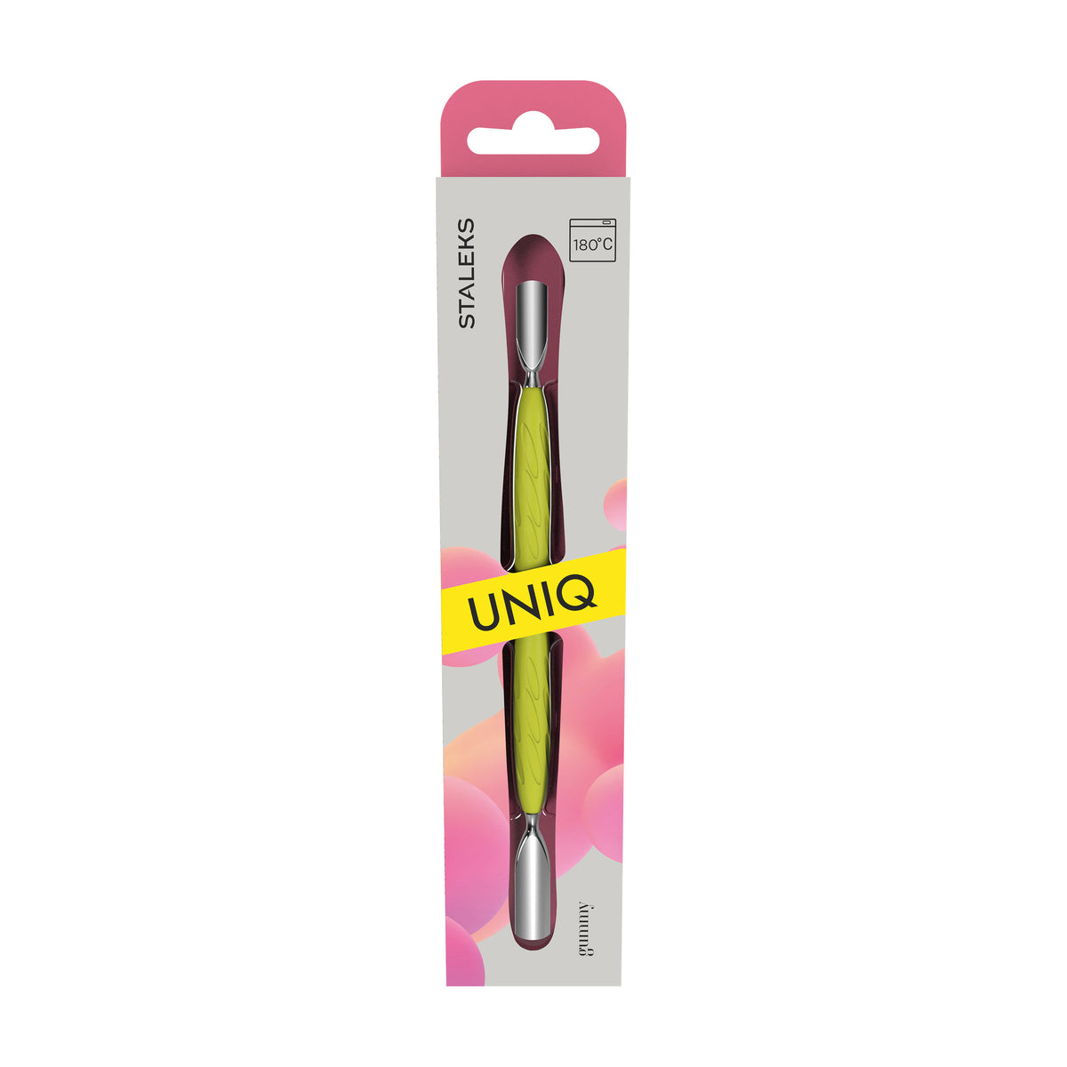 Repujador Gummy Doble Staleks Uniq 10 Tipo 1 — Amarillo en su empaque original