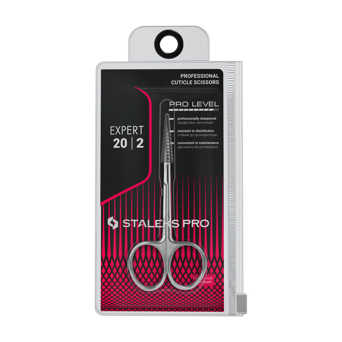 Tijera Cutícula Staleks Expert 20 Tipo 2 en su empaque original