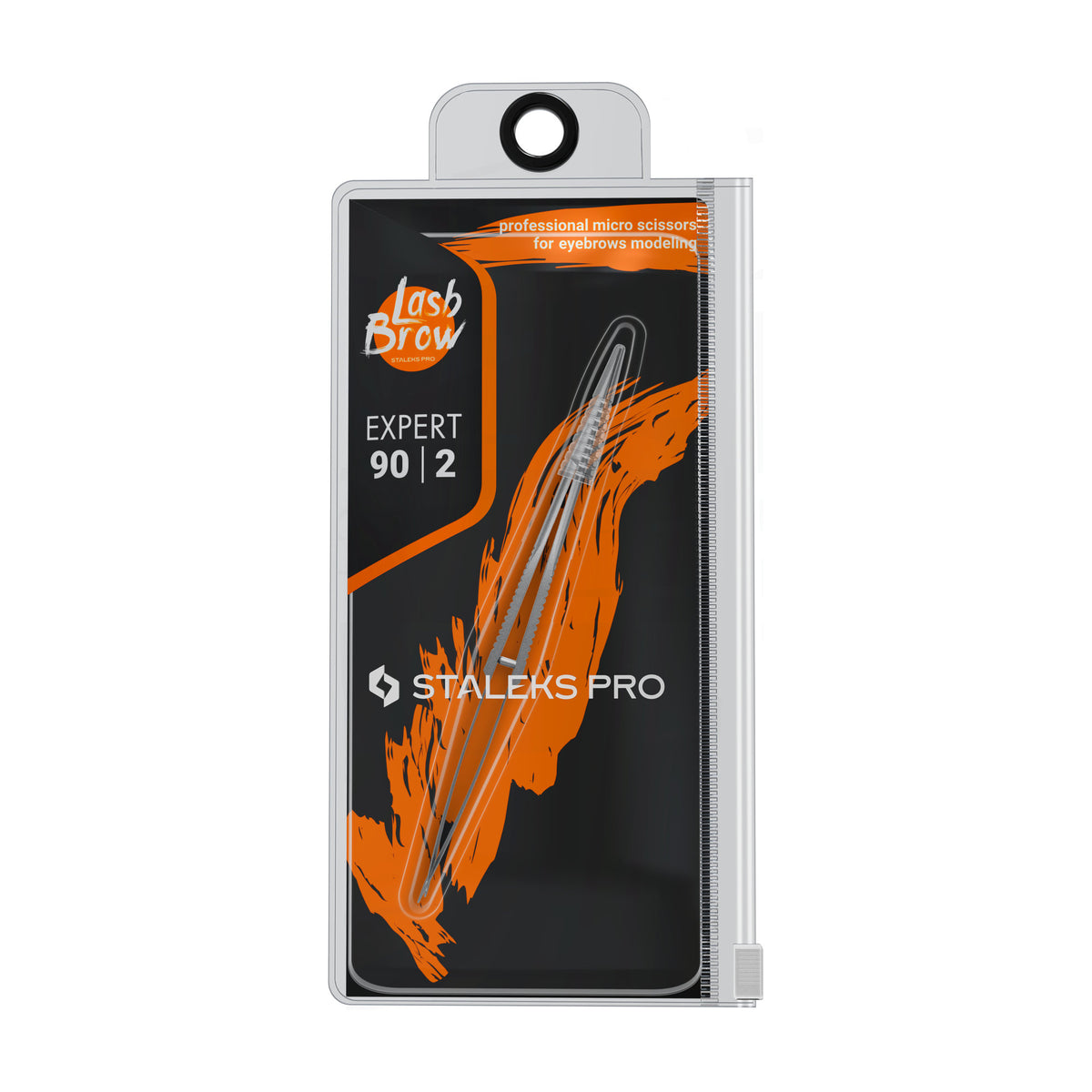 Micro Tijera para Cejas Staleks Expert 90 Tipo 2 en su empaque original