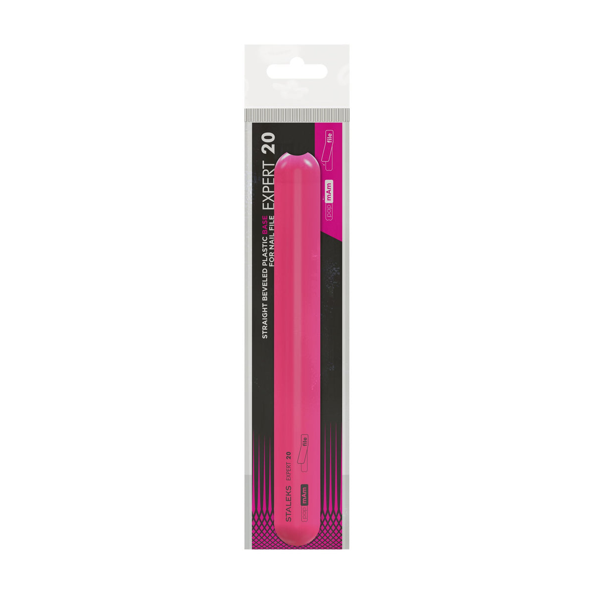 Base Plástica Biselada Recta Staleks Expert 20 — 162 mm en su empaque original