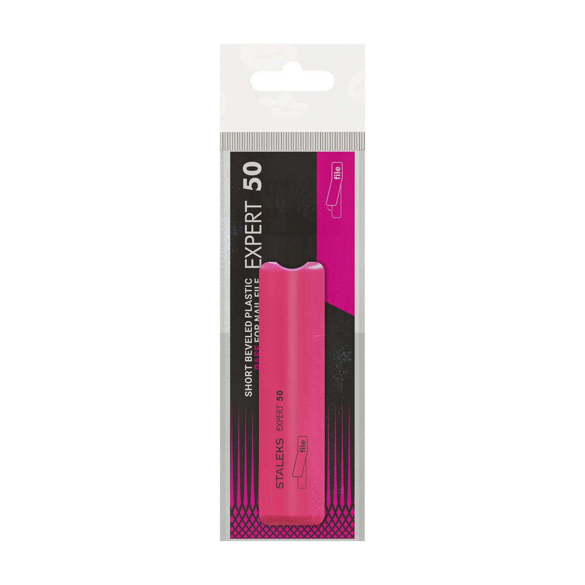 Base Plástica Biselada Corta Staleks Expert 50 en su empaque original