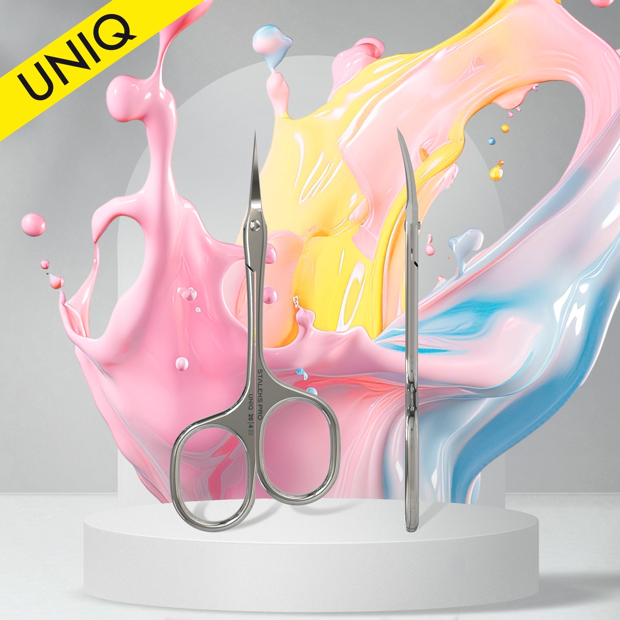 Tijeras profesionales para cutículas UNIQ 20 TIPO 4 Asimétricas