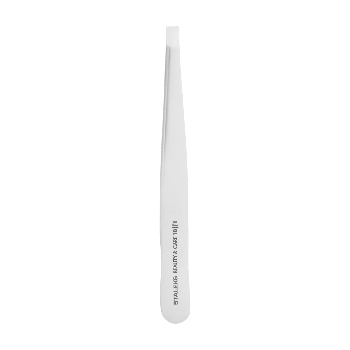 Pinza para Cejas Recta Ancha Staleks Beauty & Care 10 Tipo 1 en su empaque original (8)