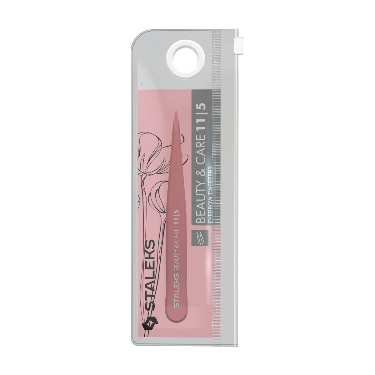 Pinza para Cejas en Punta Staleks Beauty & Care 11 Tipo 5 en su empaque original (7)